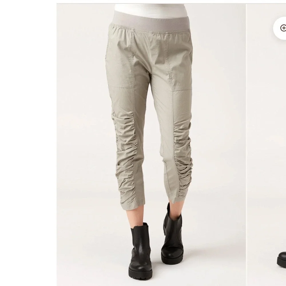 XCVI‎ Geyser Crop Pants XL athleisure streetwear layered ruched travel hiking